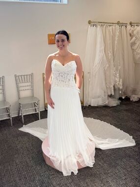 Evie Young Mickey Bodice + Alice Pleated Skirt Two Piece Wedding Dress